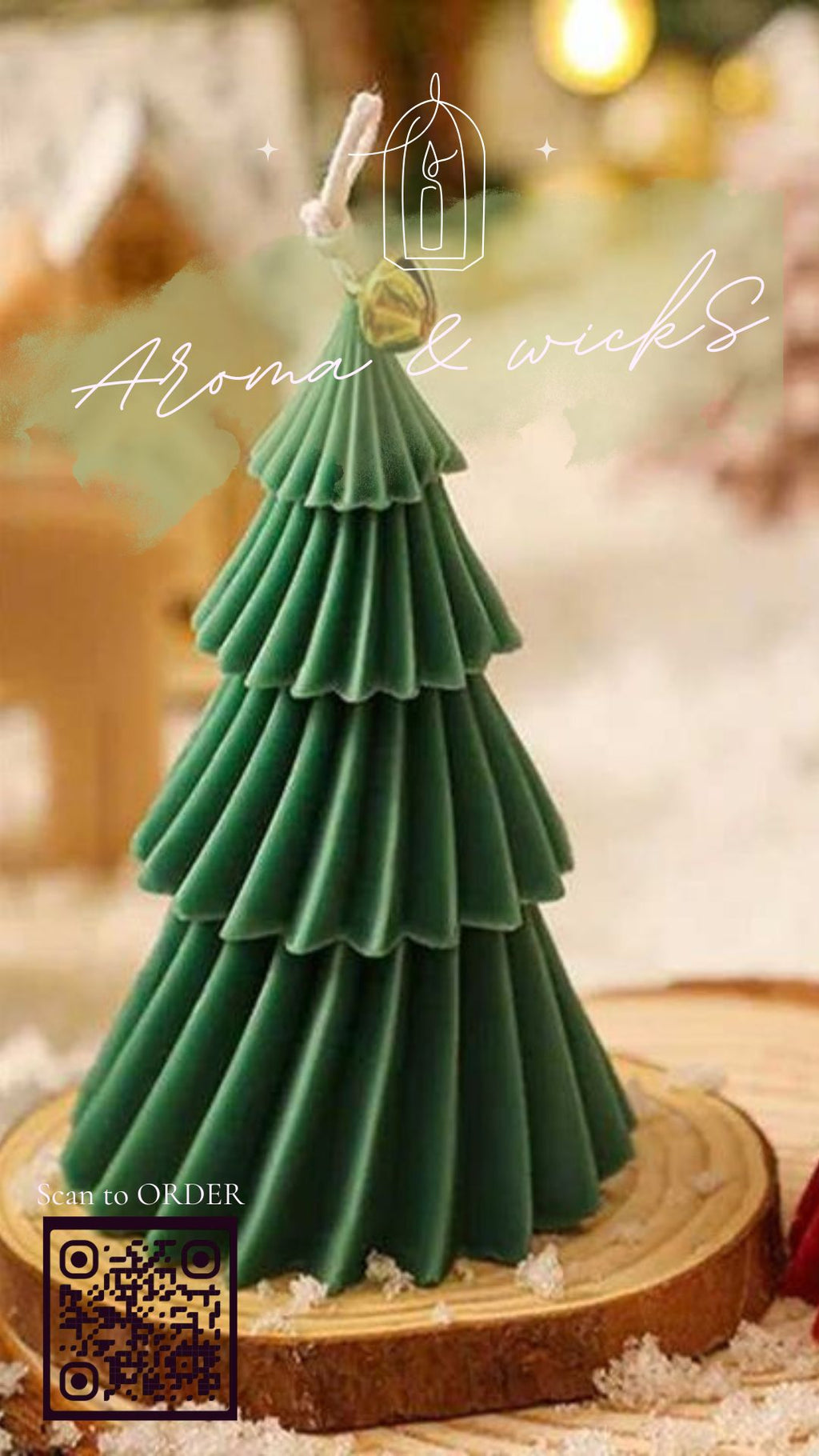 Santa’s Tree Candle